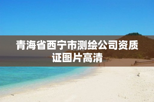 青海省西宁市测绘公司资质证图片高清