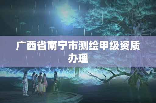 广西省南宁市测绘甲级资质办理