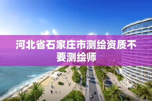 河北省石家庄市测绘资质不要测绘师