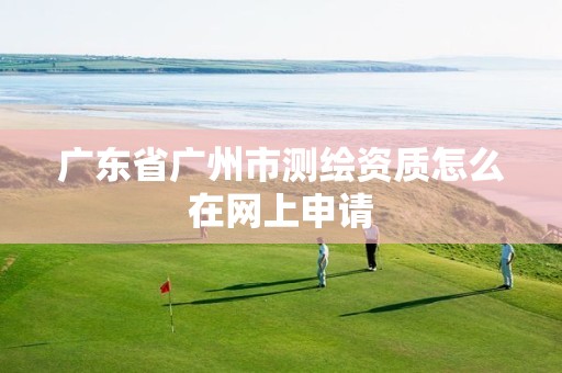 广东省广州市测绘资质怎么在网上申请 广东省广州市测绘资质怎么在网上申请