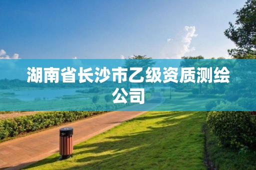 湖南省长沙市乙级资质测绘公司