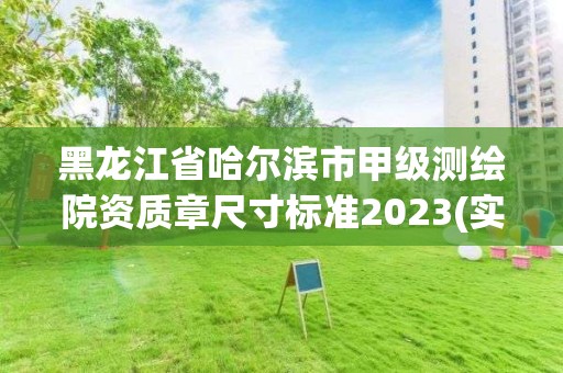 黑龙江省哈尔滨市甲级测绘院资质章尺寸标准2023(实时/更新中)