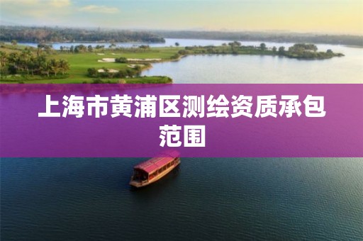 上海市黄浦区测绘资质承包范围