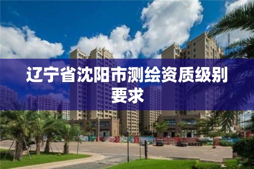 辽宁省沈阳市测绘资质级别要求