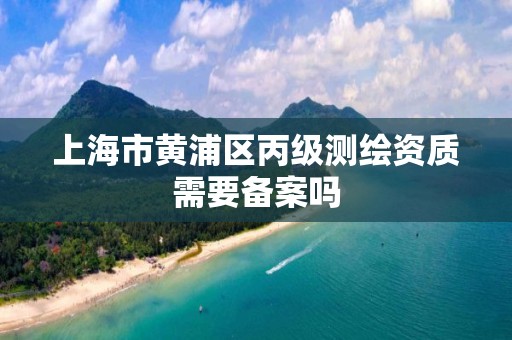 上海市黄浦区丙级测绘资质需要备案吗