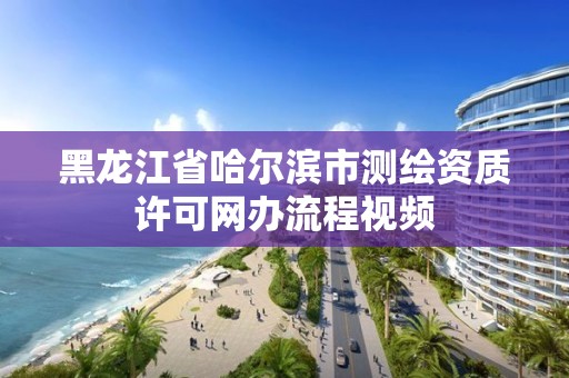 黑龙江省哈尔滨市测绘资质许可网办流程视频