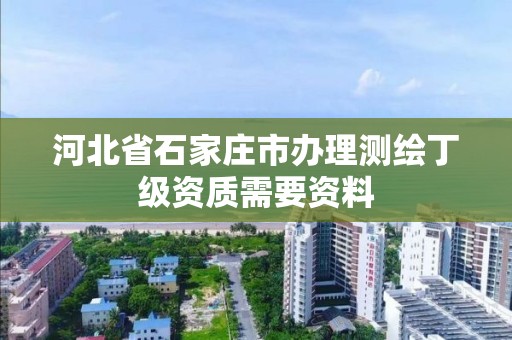 河北省石家庄市办理测绘丁级资质需要资料