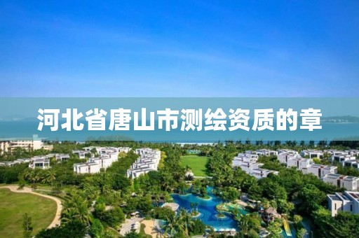 河北省唐山市测绘资质的章