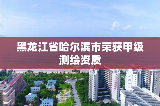 黑龙江省哈尔滨市荣获甲级测绘资质