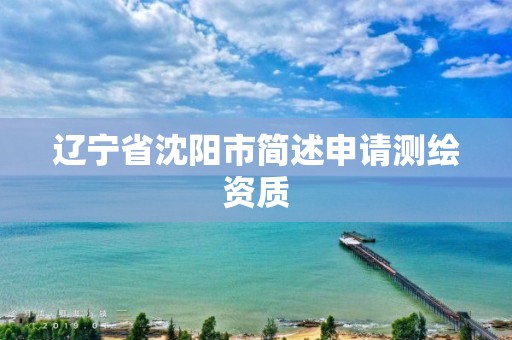 辽宁省沈阳市简述申请测绘资质