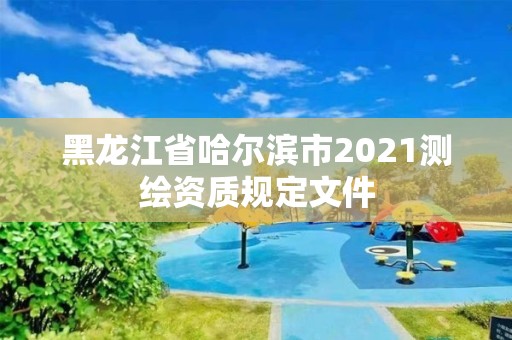 黑龙江省哈尔滨市2021测绘资质规定文件