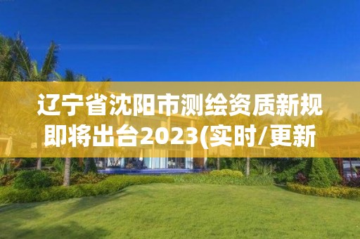 辽宁省沈阳市测绘资质新规即将出台2023(实时/更新中)