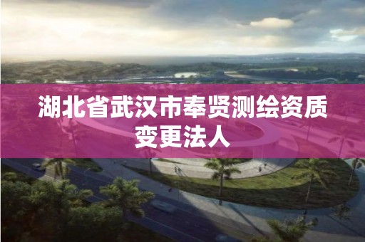 湖北省武汉市奉贤测绘资质变更法人