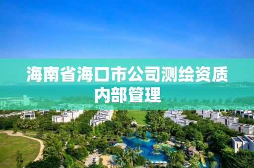 海南省海口市公司测绘资质内部管理