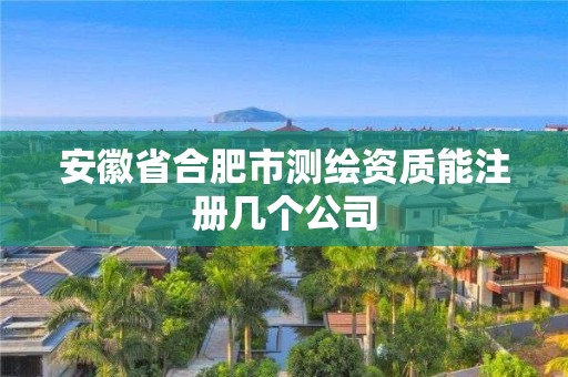 安徽省合肥市测绘资质能注册几个公司