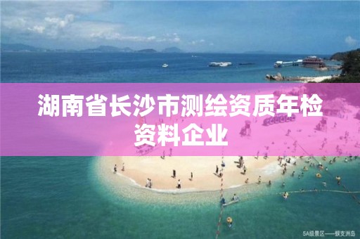 湖南省长沙市测绘资质年检资料企业