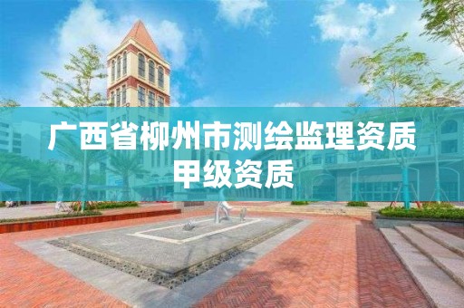 广西省柳州市测绘监理资质甲级资质