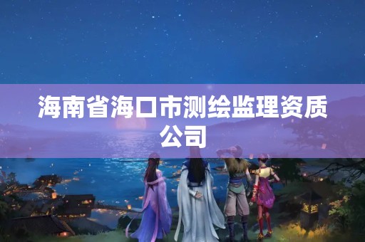 海南省海口市测绘监理资质公司