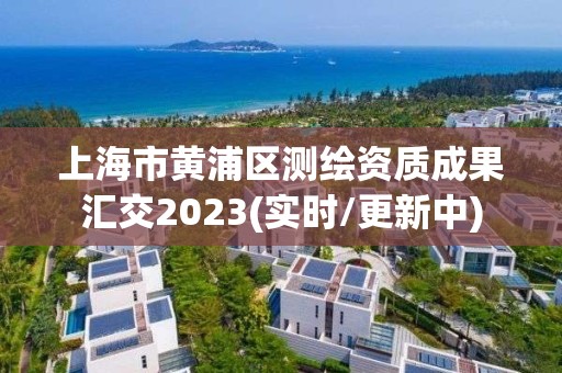 上海市黄浦区测绘资质成果汇交2023(实时/更新中)