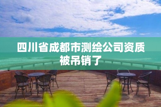 四川省成都市测绘公司资质被吊销了