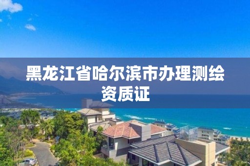 黑龙江省哈尔滨市办理测绘资质证