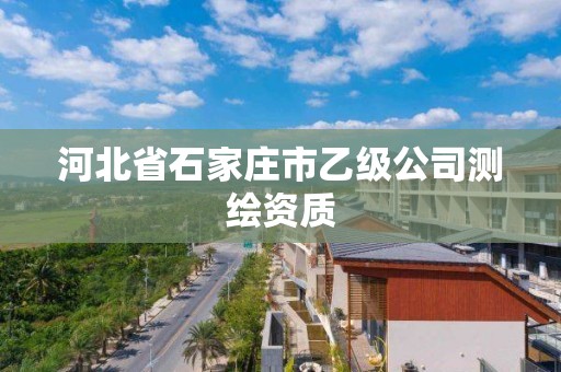 河北省石家庄市乙级公司测绘资质