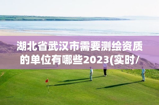 湖北省武汉市需要测绘资质的单位有哪些2023(实时/更新中)