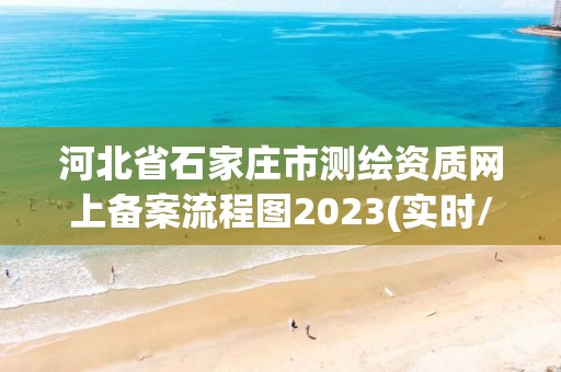 河北省石家庄市测绘资质网上备案流程图2023(实时/更新中)