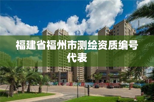 福建省福州市测绘资质编号代表