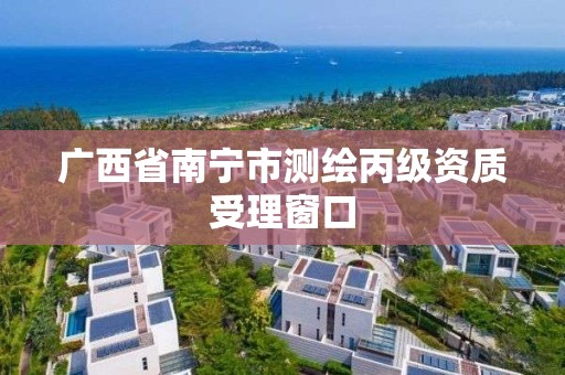 广西省南宁市测绘丙级资质受理窗口