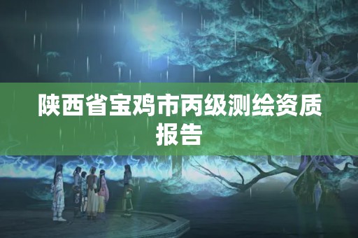 陕西省宝鸡市丙级测绘资质报告