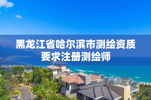 黑龙江省哈尔滨市测绘资质要求注册测绘师