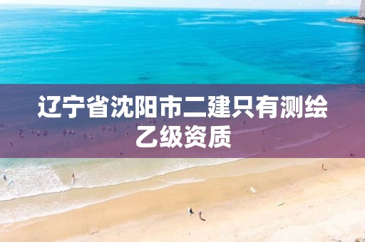 辽宁省沈阳市二建只有测绘乙级资质