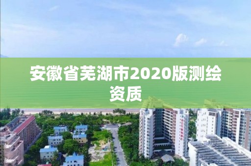 安徽省芜湖市2020版测绘资质