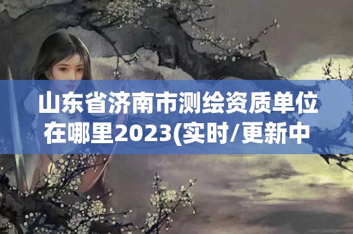 山东省济南市测绘资质单位在哪里2023(实时/更新中)