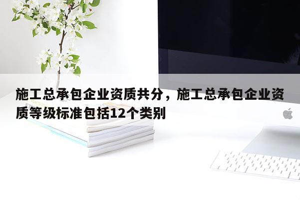 施工总承包企业资质共分，施工总承包企业资质等级标准包括12个类别