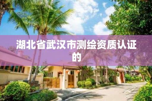 湖北省武汉市测绘资质认证的