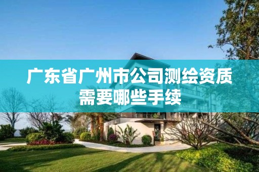 广东省广州市公司测绘资质需要哪些手续