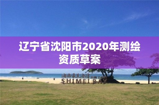 辽宁省沈阳市2020年测绘资质草案