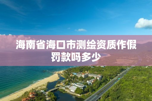 海南省海口市测绘资质作假罚款吗多少