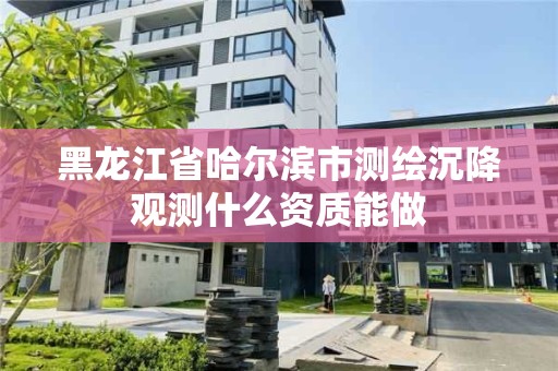 黑龙江省哈尔滨市测绘沉降观测什么资质能做