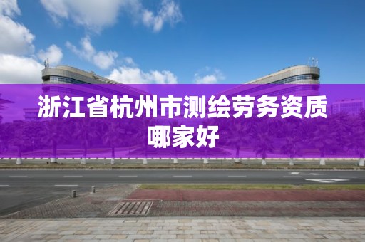 浙江省杭州市测绘劳务资质哪家好