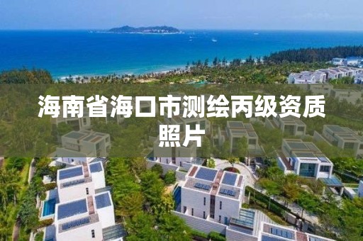 海南省海口市测绘丙级资质照片