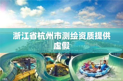 浙江省杭州市测绘资质提供虚假