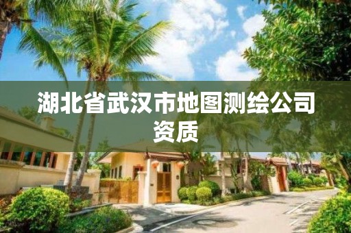 湖北省武汉市地图测绘公司资质