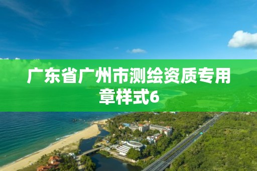 广东省广州市测绘资质专用章样式6