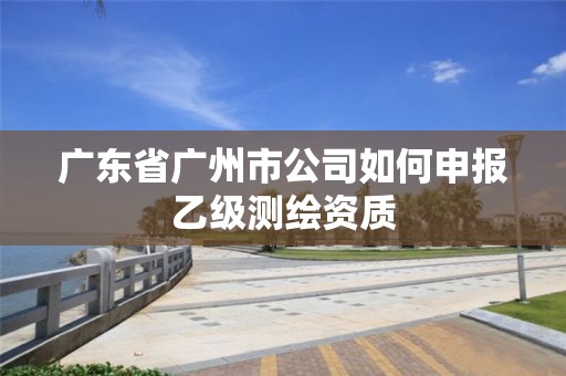 广东省广州市公司如何申报乙级测绘资质