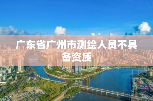 广东省广州市测绘人员不具备资质