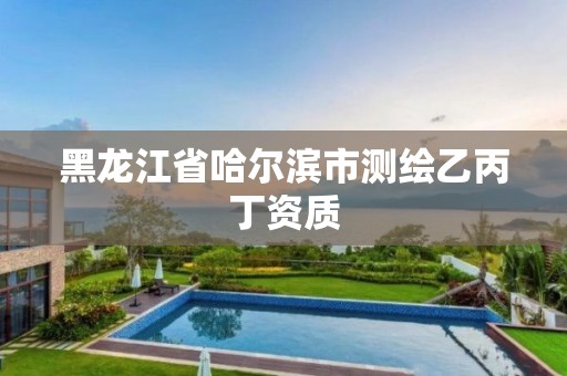 黑龙江省哈尔滨市测绘乙丙丁资质