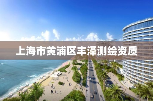 上海市黄浦区丰泽测绘资质